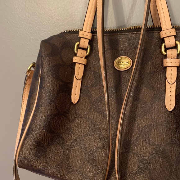 BROWN COACH PRINT COACH PURSE | SHOULDER OR CROSSBODY - Picture 2 of 4